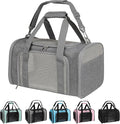Carriers Soft-Sided Large Pet Carrier for Cats Dogs Small Animals Up to 35Lbs,Top Load Carrier,Ventilated Design,Portable Cat Carrier Airline Approved(X-Large, Grey)
