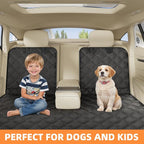 Simple Trending Dog Car Seat Cover, Back Seat Pet Bed Mat Protector Waterproof Bench Car Seat Cover, Nonslip Pet Car Bed Dog Hammock for Car, SUV, Truck