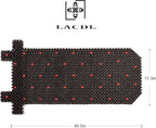 LACDL Beaded Car Seat Covers for Cars, Cooling Bead Seat Cover for Trucks & SUVs - Auto Ventilated Seat Cooler Pad, Natural Wood Breathable Beads - Sweat Protector for Summer, Stars