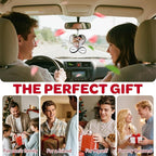 Bemaystar Custom Air Fresheners with Picture - Personalized Double Sided Air Freshener with Name, Customized Air Freshener for Car Wardrobe Bathroom Hanging Ornaments (Heart)