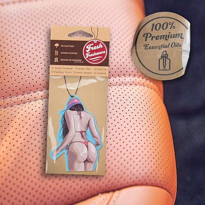 Funny Naughty Unique Car Air Fresheners Scented With Premium Oils By Fresh Fresheners (Braziliana)