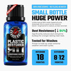 garage bulls Car Plastic Restorer & Hydrophobic Trim Ceramic Coating Kit Long Lasting Coating Car Accessories 30ml, 1fl oz (2 Pack)
