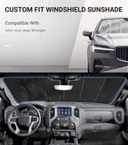Windshield Sunshade for Jeep Wrangler 2007-2010 Front Window Shade - AstraGuard