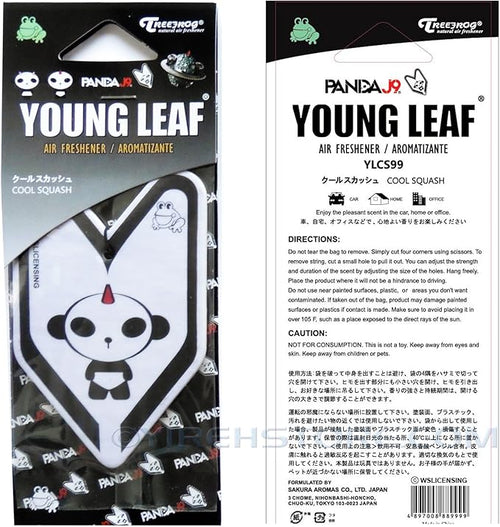8 Pack Treefrog Young Leaf Cool Squash Hanging Air Freshener Wakaba Shape