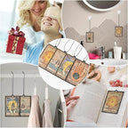 L1rabe 4P Vintage Tarot Car Air Fresheners, The Star World Sun Moon Hanging Air Freshener Fragrance Scented Cards Old Style Tarot Theme Car Aromatherapy Tablets Bedroom Wardrobe Shoe Cabinet Deodorant
