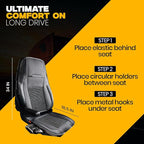 Semi Truck Beaded Seat Covers (1 PC) - Compatible with Freightliner, Peterbilt, Kenworth, Volvo & More - Beaded Cooling Car Seat Cover for Truckers – Truck Driver Seat Cushion