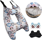 Car Pillow for Kids, Kids & Adults Car Neck Head Support Cushion Set,Travel car seat Safety Pillow,h Shape car Sleeping Pillow Kids,Pillow case can be Disassembled and Washed (A)