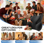 BEBAS Lumbar Support Pillow for Car, Ergonomic Memory Foam Back Cushion for Driving, Lower Back Support for Pain Relief, Lumbar Cushion for Car Seats, Office Chairs, Wheelchairs - Black