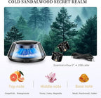 Kwak's Smart Car Air Freshener for Vehicle Dashboard, Automatic Automotive Aromatherapy Diffusers for Adjustable Intensity with 2 Essential Oil Refills