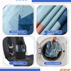 8 Pack Car Seat Towel Covers with Storage Bag 63 x 32 Inch Athletic Running Towel Seat Sweat Washable Non Slip Cover Gift for Car Outdoor Sport Activities (Classic Combination)