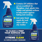 STAR BRITE Ultimate Xtreme Protectant - Superior UV Protection for Fiberglass, Vinyl, Plastic, Rubber, and Leather - Non-Greasy, Anti-Static Finish - 32 OZ (098832)