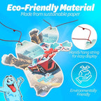 Car Air Fresheners- Long Lasting Scent, Odor Eliminator, Home Essentials, Fresh Fragrance- 96 Pack- New Car