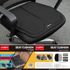XUKEY Gel Seat Cushion with Non-Slip Cover,Gel Seat Cushion for Long Sitting Pressure Relief,Seat Cover Big Absorbs Pressure Points,Anti-Slip Coccyx Cover for Tailbone Lower Back Pain