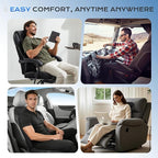 Coverado Cooling Car Seat Cushion, 12V-24V Ventilated Seat Pad with 8 Turbo Fans, 3-Speed Adjustable Dual Blowing & Suction Cooling Cushion, Universal Fit for Car SUV Truck Van All Vehicles, Black