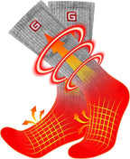 Autocastle Heated Socks for Men Women - Rechargeable Battery Electric Socks for Chronically Cold Feet - Winter Warm Thermal Washable Unisex Foot Warmer for Hunting Skiing Cycling