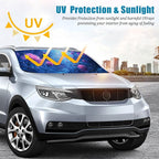Rose Car Windshield Sun Shade Foldable Sunshade Front Window Cover Sun Visor Protector Accessories (59x27.5 inches)