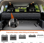 SUV Cargo Liner for Dogs, Waterproof Pet Cargo Cover with Bumper Flap Protector, Scrachproof Non-Slip Dog Seat Mat for SUVs, Large Size Cargo Liner Universal Fit Black