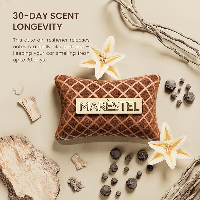 Luxury Car Air Freshener - Car Perfume Air Freshener, Long Lasting Fragrance Diffuser - Interior Scent Accessory, Unique Gift