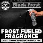 Chemical Guys Black Frost Air Premium Car Air Freshener Spray & Odor Eliminator - Crisp Masculine Scent Spray for Trucks, SUVs, RVs, and Motorcycles - Use in Home, Office, or Garage, 16 oz Bottle