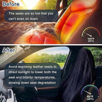 Car Seat Towel Cover, 2pcs Universal Front Seat Protector for Cars, SUVs and Trucks, Sweat Towel Car Seat Cover for Gym, Yoga, Swimming, Pets and Family Travel, Navy
