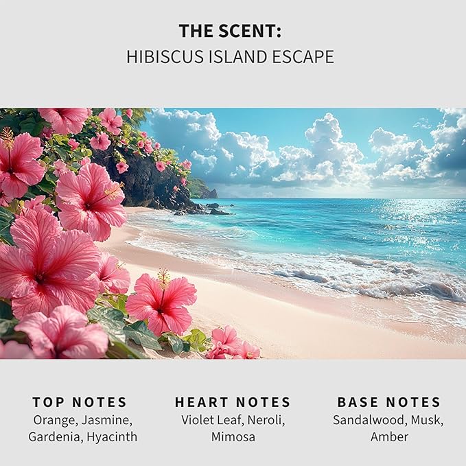 Lapew Hibiscus Island Carpet Deodorizer Powder - Pet Safe Freshener for Vacuuming | Scented Odor Eliminator for Home | 16 oz