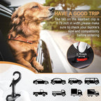 LivTee Dog Seat Belt for Car, Retractable Pet Safety Harness, Adjustable Nylon Dog Seatbelt Leash, Comfortable Dog Accessories for Vehicles (Light Pink-2PCS)