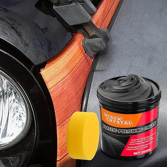 300g Car Trim Restorer 7.2x7.2x10cm Automotive Dashboard Restorer Repair Polishing Wax For Coating Long Lasting Metal Plating Parts Minor Scratch Repair Vehicles Headlights