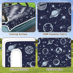Blue Golf Cart Seat Covers, Golf Cart Seat Towel Blanket Club Car for Golf Lover, Golf Cart Accessories, Keep Seat Comfortable and Cool for 2-Seat Golfs Carts, Gifts for Christmas Thanksgiving