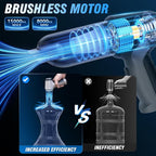 Handheld Car Vacuum - 15000Pa Cordless Wet/Dry, 120W High Power with Complete Accessory Kit for Cars, Pet Hair, Home & Office