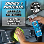 Chemical Guys Silk Shine Tire and Trim Dressing and Protectant – Non-Greasy Vinyl, Plastic & Rubber Spray, Plastic Restorer for Cars – Restores Shine for Cars, Trucks, Motorcycles, RVs, 128 oz