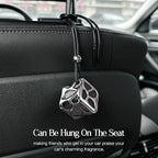 Lucky Dice Long-Lasting Car Air Fresheners Diffuser gift Set with 2 Scent Refills & Unscented DIY Tablet - Spill-Proof Solid Fragrance