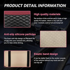 Car Center Console Cushion Pad, PU Leather Waterproof Auto Armrest Box Cover Protector, Comfortable Armrest Seat Box Cover Mat, Universal Car Accessories for SUV Truck (Wine Red)