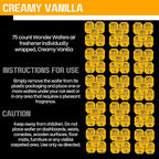 Wonder Wafers 75 count Air Fresheners Individually Wrapped, Creamy Vanilla Fragrance