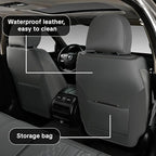 Gray Car Seat Covers for Ford Bronco Sport 2021-2025 Car Seat Cover, Leather, 5 Seats Full Set, with Lumbar Support, Anti-Slip, Beautify Interior, Beautify The Interior of Old Cars
