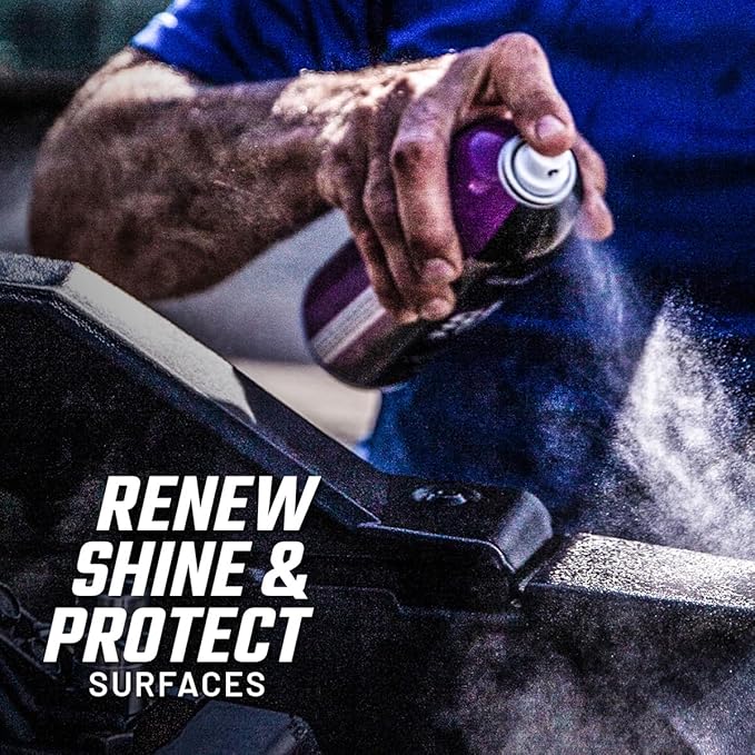 Slick Products Shine & Protectant Spray 17.35 FL OZ. - High Gloss Clear Coating Renew Vinyl, Plastic, Rubber, Trim, Tire, Car, Truck, Motorcycle, Dirt Bike (12-Pack)