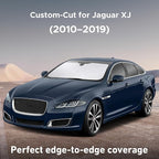 EcoNour Windshield Sunshade Compatible for Jaguar XJ 2010-2017 2018 2019, Sun Visor for Front Windshield & Window Sun Shade Cover, UV Heat Blocker & Protector, Car Accessories