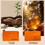 Car Air Freshener- Original Wood Air Freshener-Car Odor Eliminator for Visor Clip-Long Lasting Scent, Vehicle Scent Diffuser for Truck, SUV, Sedans - 4 pack Included 2 Clips (Teak-Amber-Cabana-Grove)