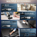 Handheld Vacuum Cordless, Car Vacuum with 16000Pa Powerful Suction, Lightweight at 1.3 lbs, Type-C Charge, Multiple Accessories, Rechargeable Vacuum Cleaners for Home Office Car Pet
