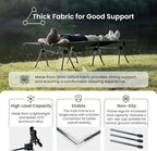 ONETIGRIS SUPRANUBIS Camping Cot, Height Adjustable with Cot Leg Extenders, Strong Support 330lbs, Lightweight Comfortable Folding Bed for Camping, Hiking, Travel, Truck, Beach, Office Nap