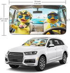 Ducks Car Windshield Sun Shade Foldable Sunshade Front Window Cover Sun Visor Protector Accessories (59x27.5 inches)