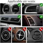 Custom Crystals Car Air Vent Clip with Photo Personalized Picture Car Air Freshener Clips Interior Car Accessories Decoration for Men Women