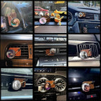 Record Player Car Air Freshener 12 Pieces Spinning Record Design Car Decoration Replaceable Gift for Music Lovers
