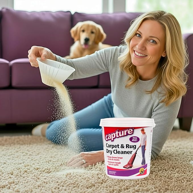 Capture Carpet Total Care Kit 250 - Home Couch and Upholstery, Car Rug, Dogs & Cats Pet Carpet Cleaner Solution - Strength Odor Eliminator, Stains Spot Remover, Non Liquid & No Harsh Chemical