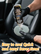 Kingvo Car Leather Conditioner and Car Window Cleaner, Leather Protector Care for Couch Auto Seats,Shower Glass Windshield Washer Fluid Window Tool