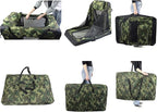 EliteField 3-Door Folding Soft Dog Crate with Carrying Bag and Fleece Bed (2 Year Warranty), Indoor & Outdoor Pet Home (20" L x 14" W x 14" H, Camo)