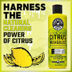 Chemical Guys Citrus Wash & Gloss Foaming Car Wash Soap - High Suds Formula Foam Cannon Soap for Foam Blasters, or Bucket Washes - Safe on Paint, Clear Coat, and Wax, Citrus Scent - 16 oz