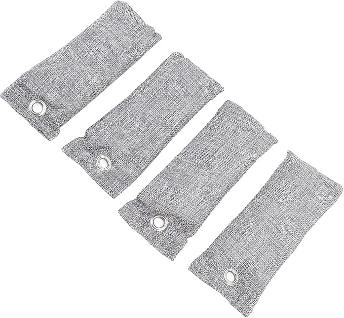 BRRNOO Activated Charcoal Bags, Bamboo Charcoal Air Purifying Odor Absorber for Shoe Car Home, with Reusable Deodorizer