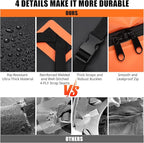 Car Rooftop Cargo Carrier Bag 15 Cubic Feet, Waterproof Roof Rack Cargo Bag for All Cars with/Without Rack, Waterproof Zip, 8 Reinforced Straps, 4 Door Hooks, Luggage Lock, Storage Bag