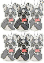 Fresh Fresheners Cute and Funny Dog Car Air Fresheners 6 Pack Scented With Premium Oils By Fresh Fresheners (F Frenchie, 6 Pack)