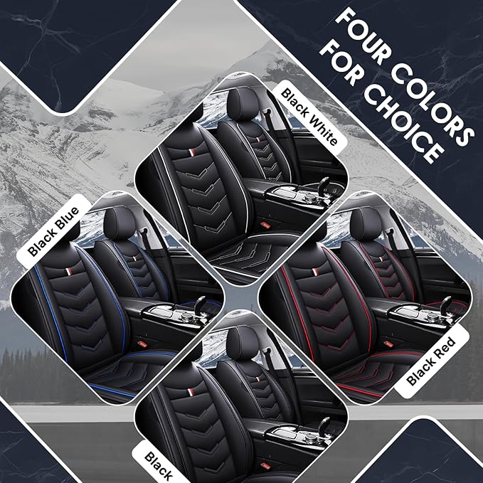 Car Seat Cover 8 Seats for Hyundai Palisade 2020-2025, Durable Wear Resistant Waterproof Sport Seat Covers,Breathable No Odor Premium Leather Vehicle Seat Covers. (Standard,Black)